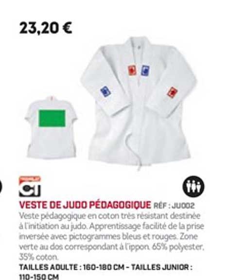veste de judo pédagogique