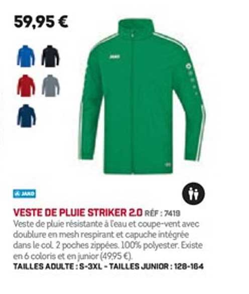 veste de pluie striker 2.0 jako