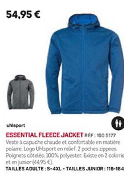 uhlsport essential fleece jacket