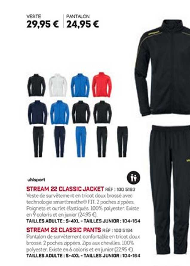 uhlsport stream 22 classic jacket stream 22 classic pants