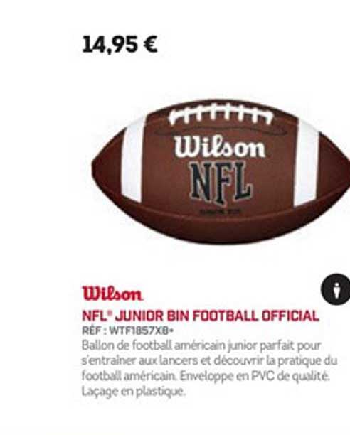 wilson nfl junior bin football official
