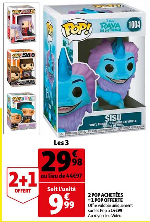 2 pop achetées = 1 pop offerte