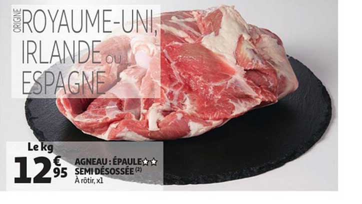 agneau : épaule** semi désossée