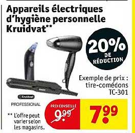 appareils électriques d'hygiène personnelle kruidvat