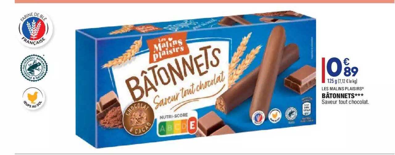 bâtonnets*** les malins plaisirs