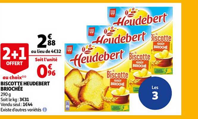 biscotte heudebert briochée