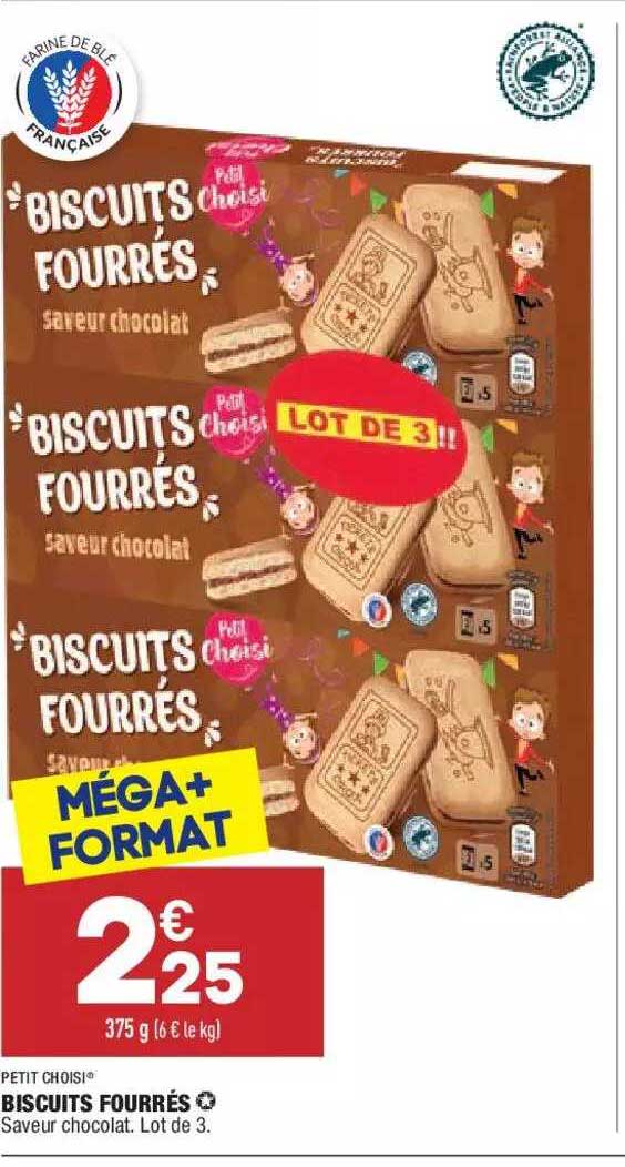 biscuits fourrés petit choisi