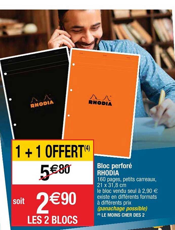 Bloc Perforé Rhodia
