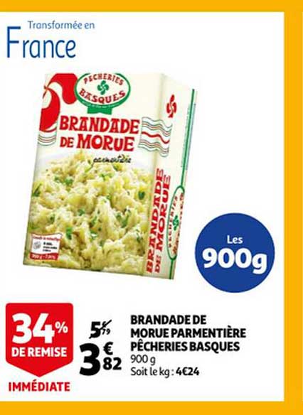 Brandade De Morue Parmentière Pêcheries Basques