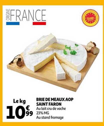 Brie De Meaux Aop Saint Faron