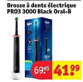 brosse à dents électrique pro3 3000 black oral-b