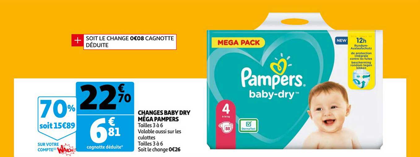 Changes Baby Dry Méga Pampers