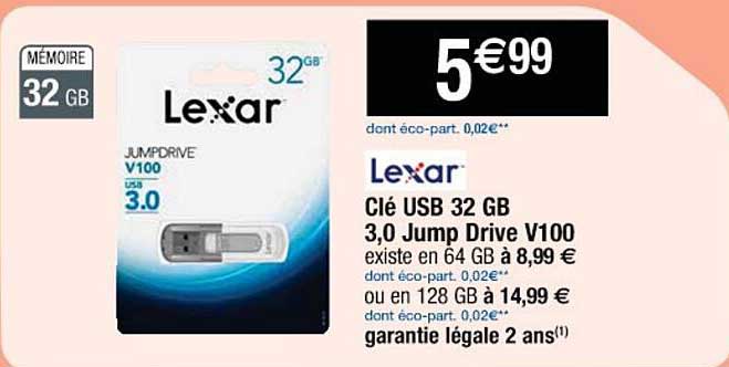 Clé Usb 32 Gb 3,0 Jumb Drive V100