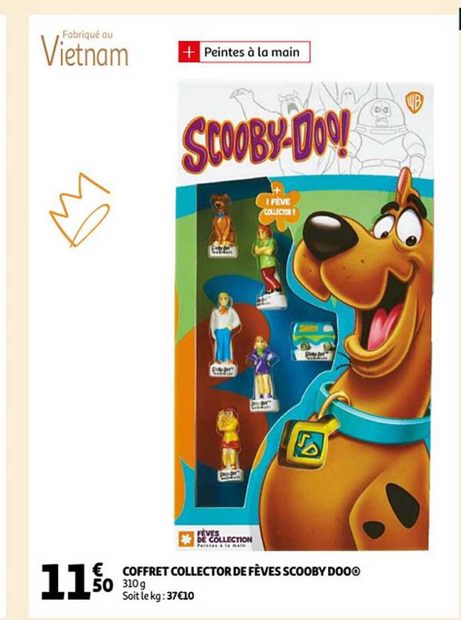 coffret collector de fèves scooby doo