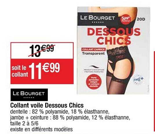 collant voile dessous chics le bourget