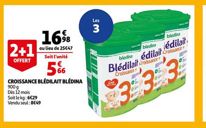 Croissance Blédilait Blédina