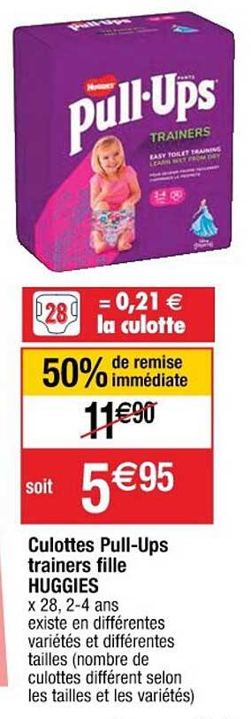 culottes pull-ups trainers fille huggies