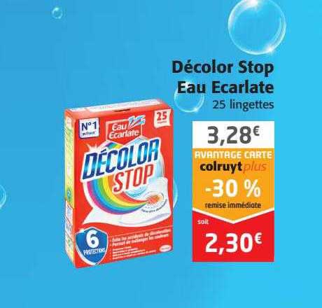 décolor stop eau écarlate