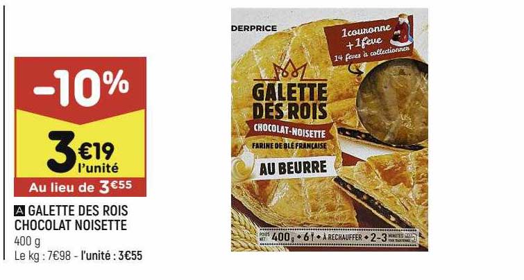 galette des rois chocolat noisette