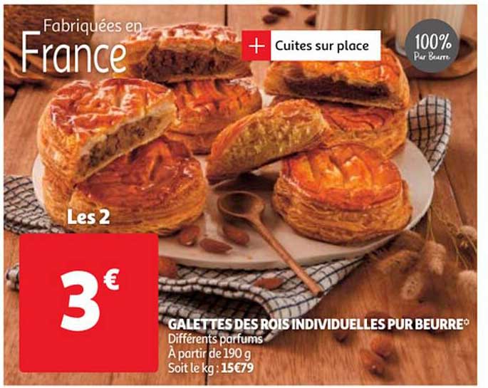 galettes des rois individuelles pur beurre
