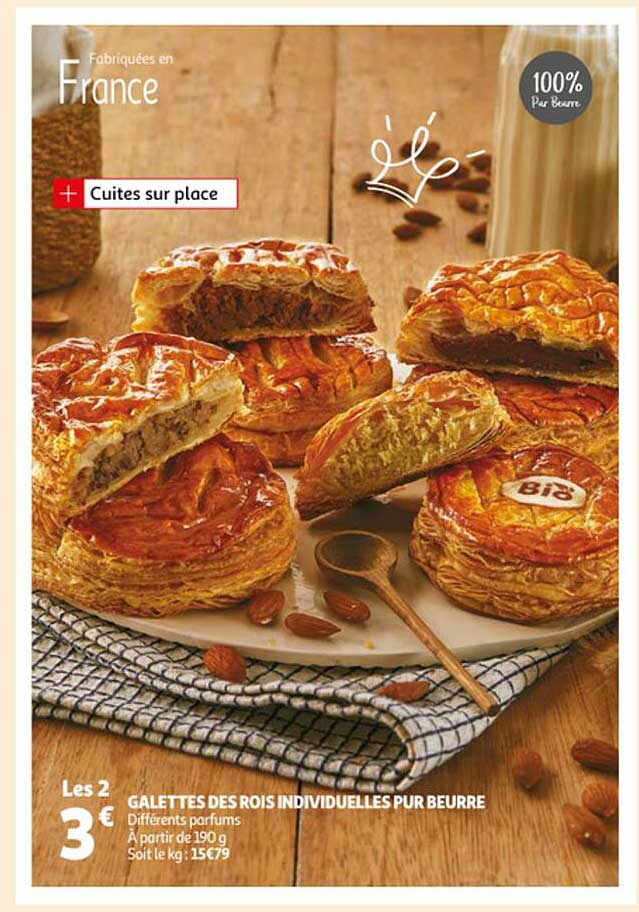 galettes des rois individuelles pur beurre
