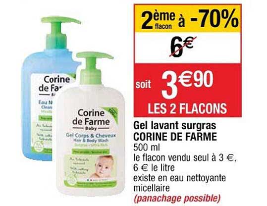 gel lavant surgras corine de farme