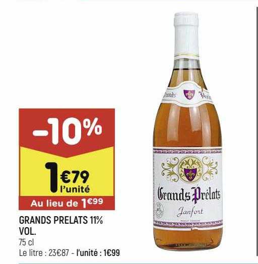 grands prelats 11% vol.