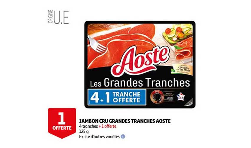 jambon cru grandes tranches aoste