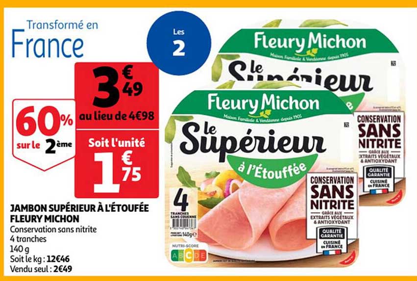 jambon supérieur à l’étouffée fleury michon