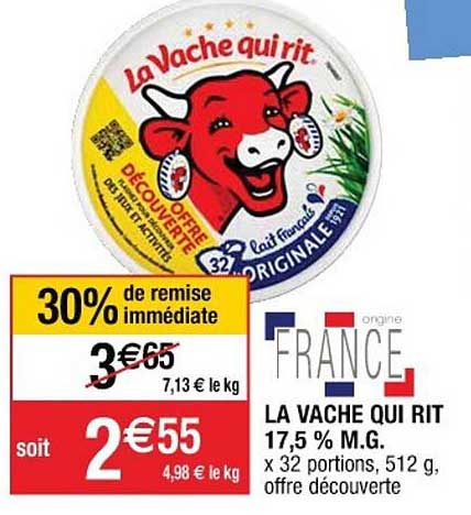 la vache qui rit 17,5% m.g.