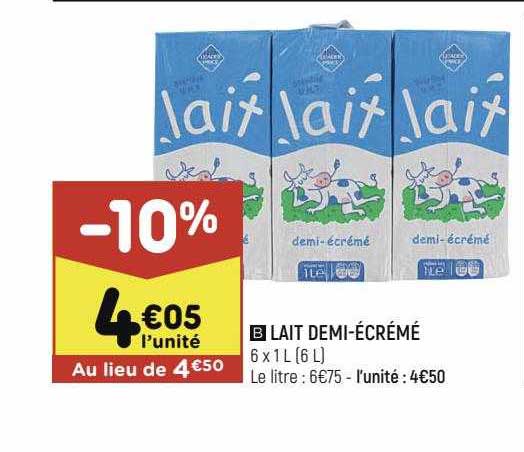 lait demi-écrémé