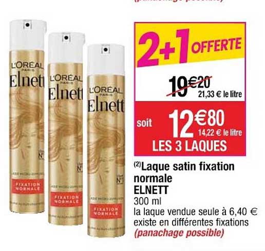 Laque Satin Fixation Normale Elnett