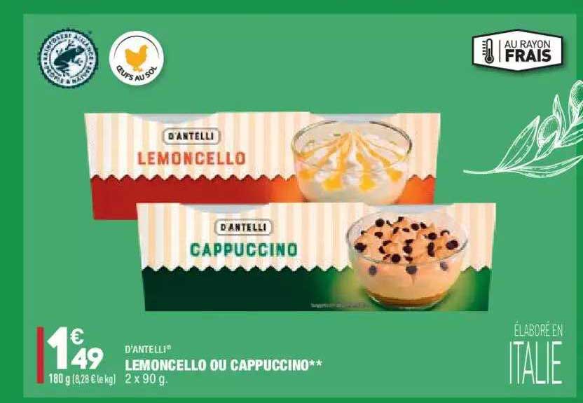 Lemoncello Ou Cappuccino ** D'antelli