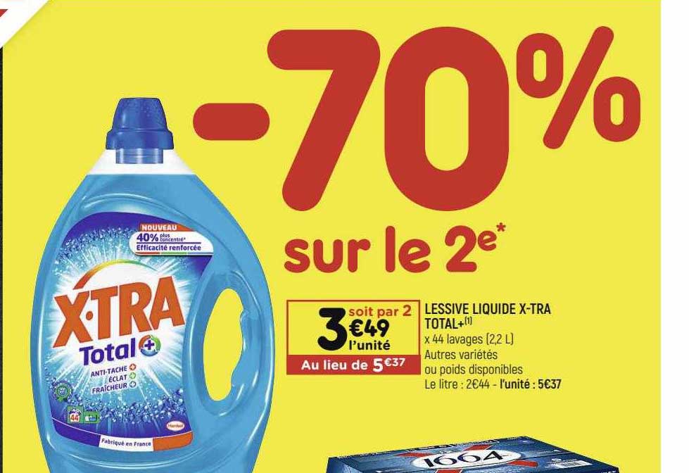 Lessive Liquide X-tra Total+
