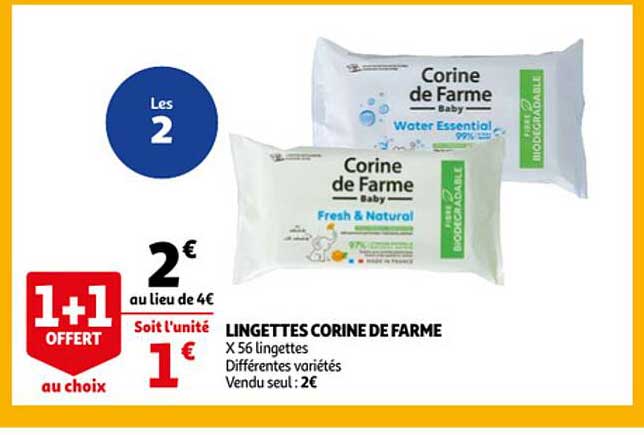 lingettes corine de farme
