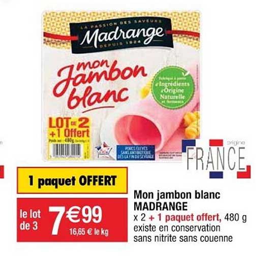mon jambon blanc madrange