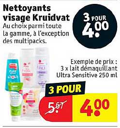 nettoyants visage kruidvat