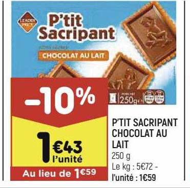 P'tit Sacripant Chocolat Au Lait