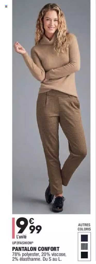 Pantalon Confort Up2fashion