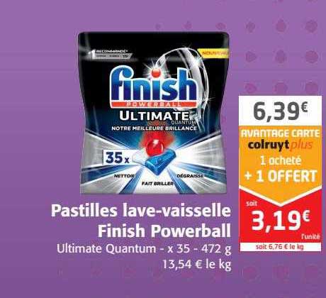 pastilles lave-vaisselle finish powerball