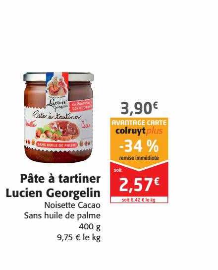 pâte à tartiner lucien georgelin