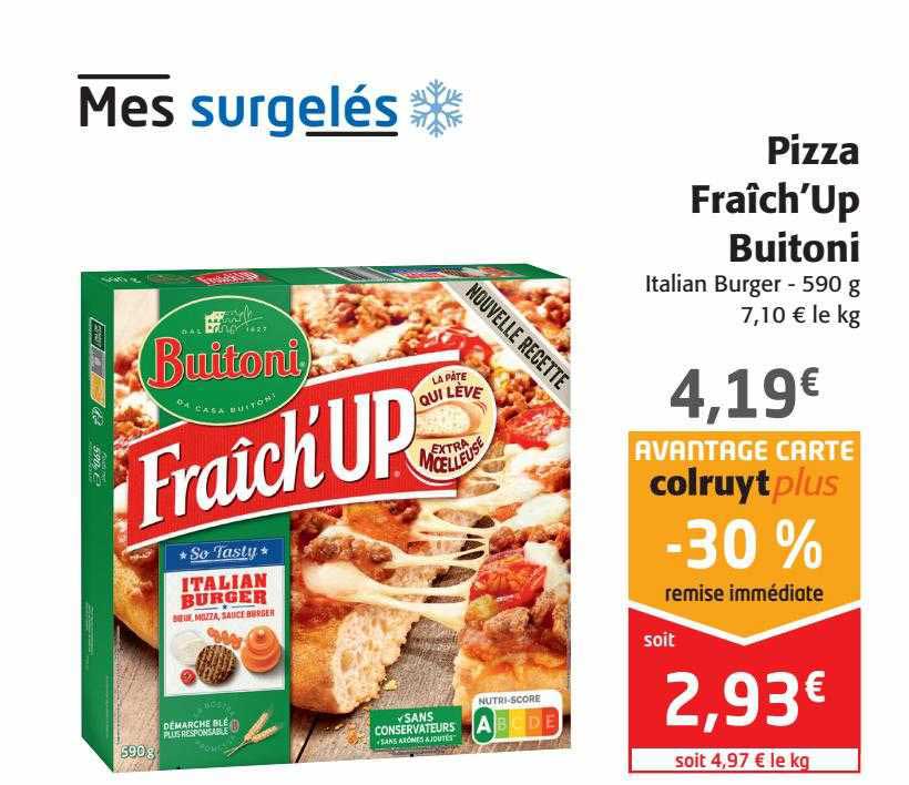 pizza fraîch'up buitoni