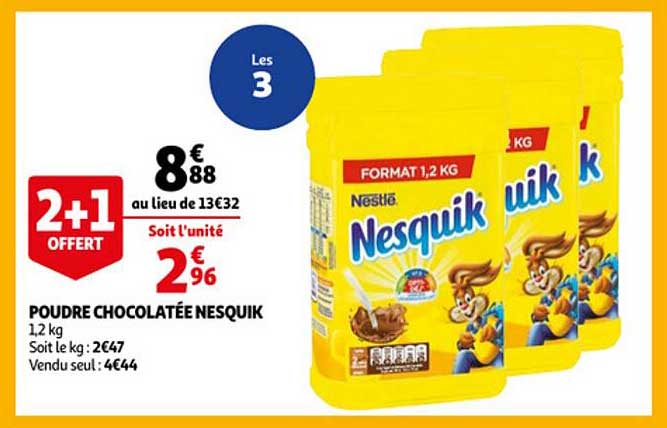 poudre chocolatée nesquik