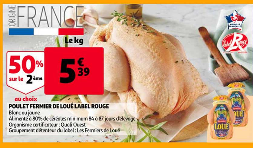 Poulet Fermier De Loué Label Rouge