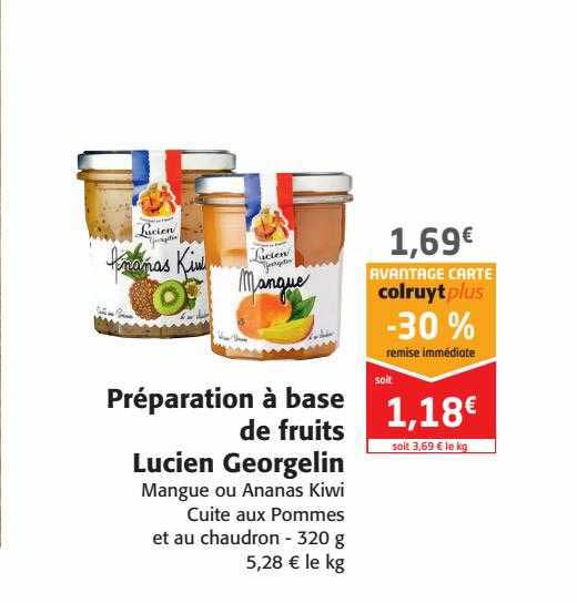 préparation à base de fruits lucien georgelin