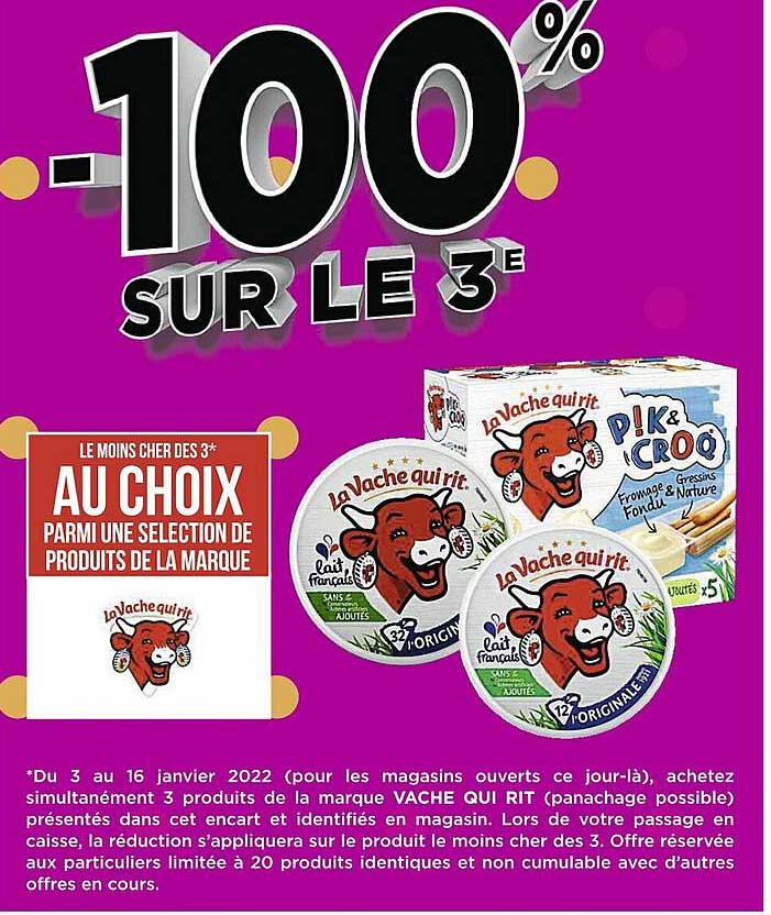 produits de la marque la vache qui rit
