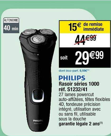 rasoir séries 1000 philips