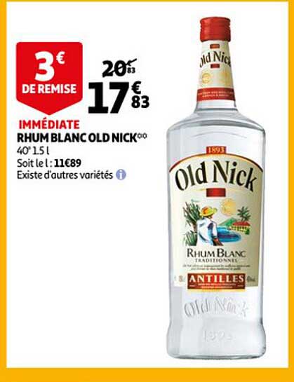 rhum blanc old nick
