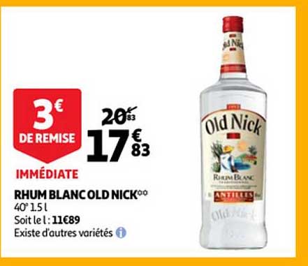 rhum blanc old nick