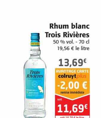 rhum blanc trois rivières